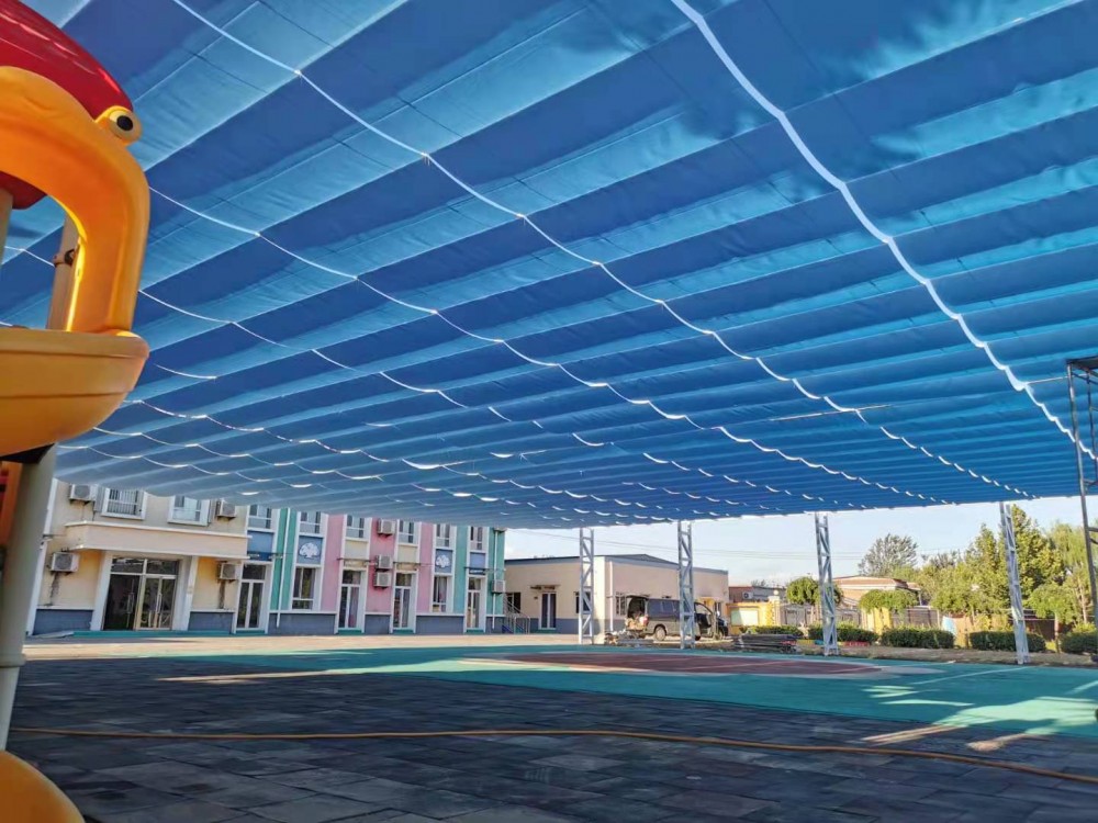 幼兒園操場遮陽簾案例分享